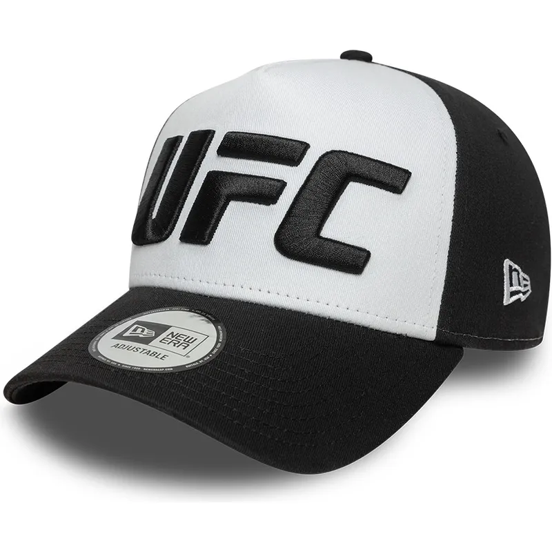 biala-i-czarna-zakrzywiona-czapka-a-frame-core-ufc-ultimate-fighting-championship-new-era