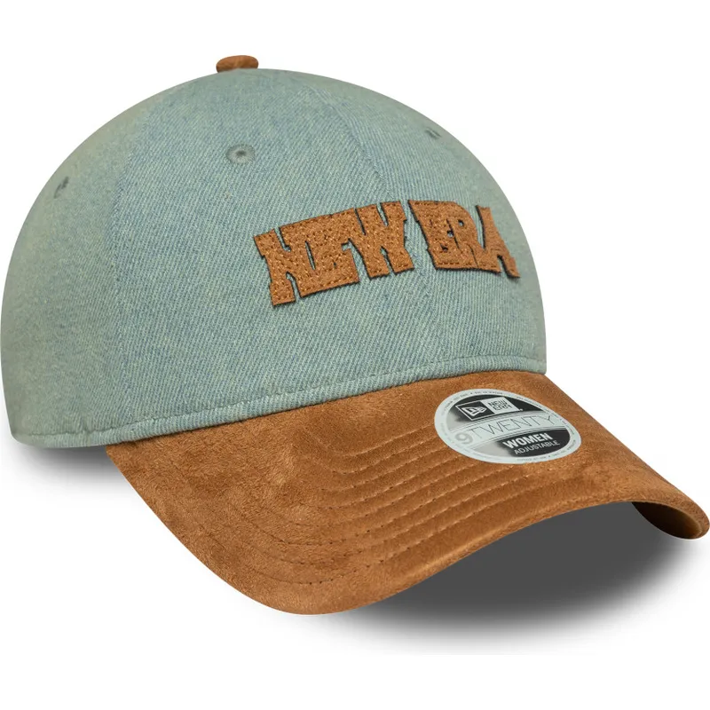 czapka-z-daszkiem-niebiesko-brazowa-regulowana-damska-9twenty-western-pin-new-era