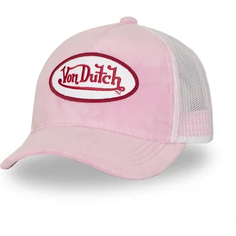 Czapka trucker różowo-biała KYLIE P Von Dutch