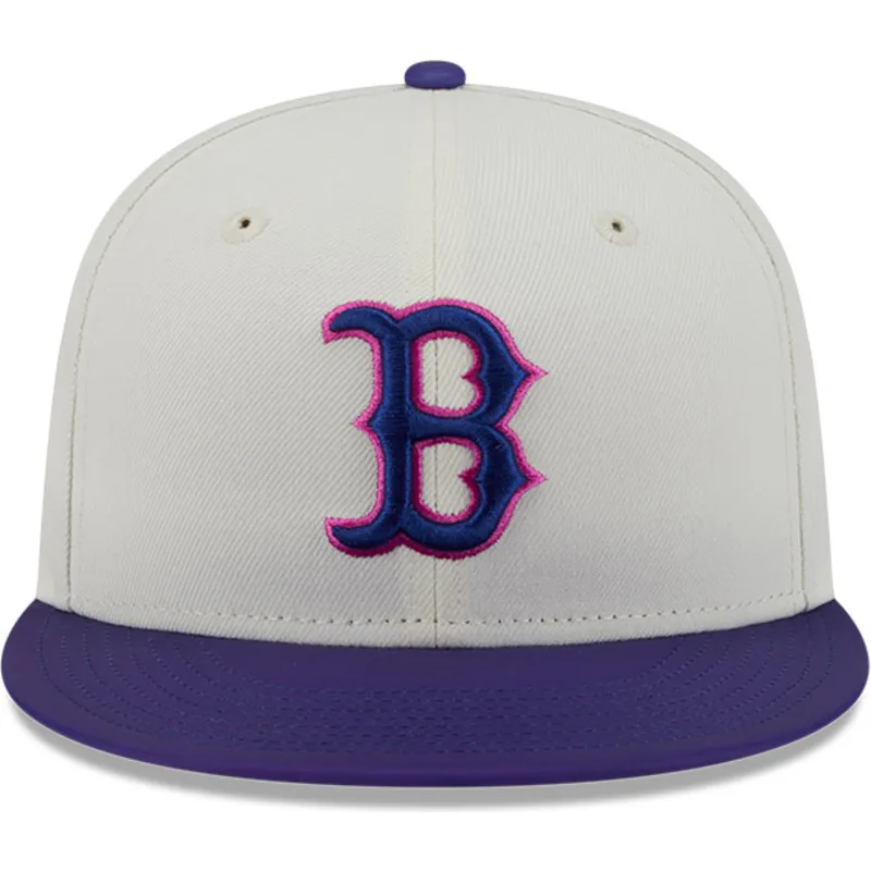 bezowa-i-fioletowa-dopasowana-czapka-z-daszkiem-59fifty-clr-dvlp-boston-red-sox-mlb-new-era