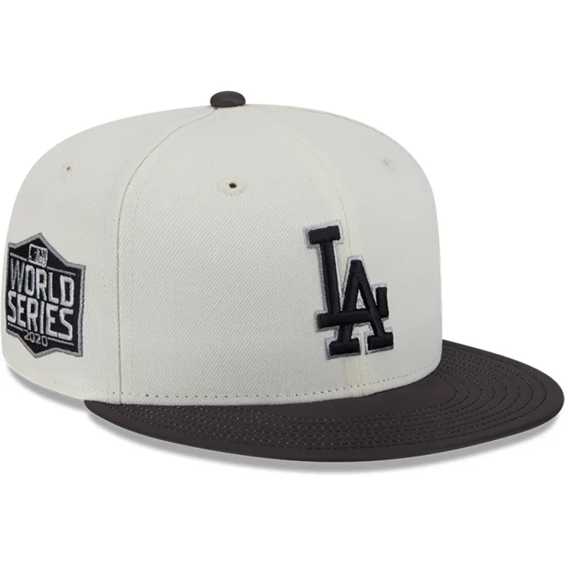 bezowo-czarna-dopasowana-czapka-z-daszkiem-59fifty-clr-dvlp-los-angeles-dodgers-mlb-new-era