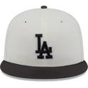 bezowo-czarna-dopasowana-czapka-z-daszkiem-59fifty-clr-dvlp-los-angeles-dodgers-mlb-new-era