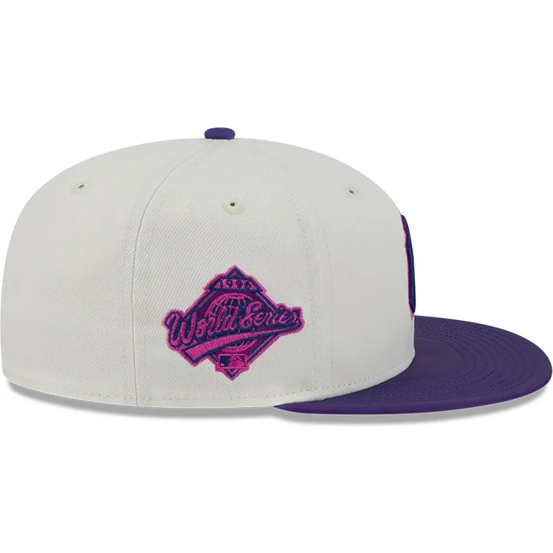 plaska-czapka-bezowo-fioletowa-dopasowana-59fifty-clr-dvlp-new-york-yankees-mlb-new-era