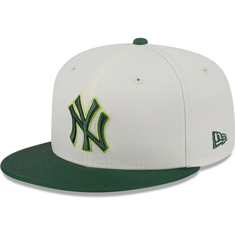plaska-czapka-bezowo-zielona-dopasowana-59fifty-clr-dvlp-new-york-yankees-mlb-new-era