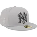 szara-dopasowana-czapka-z-daszkiem-59fifty-cracked-new-york-yankees-mlb-od-new-era