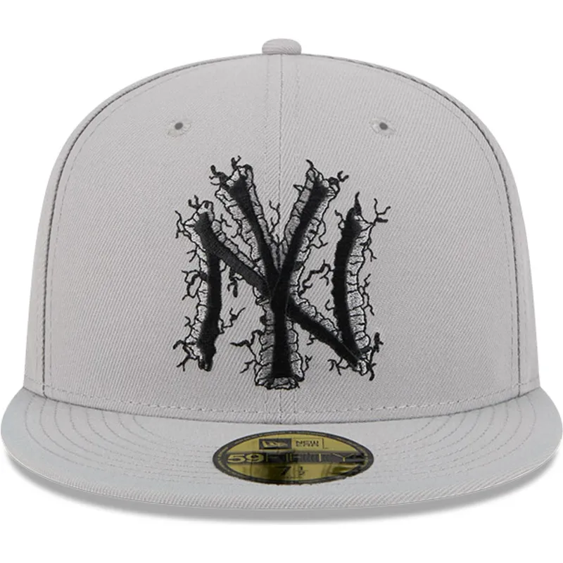 szara-dopasowana-czapka-z-daszkiem-59fifty-cracked-new-york-yankees-mlb-new-era