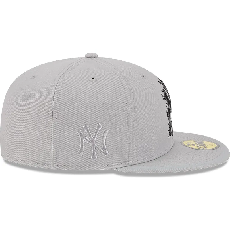 szara-dopasowana-czapka-z-daszkiem-59fifty-cracked-new-york-yankees-mlb-new-era