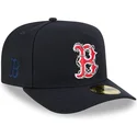 granatowa-zakrzywiona-czapka-dopasowana-59fifty-a-frame-wired-boston-red-sox-mlb-new-era