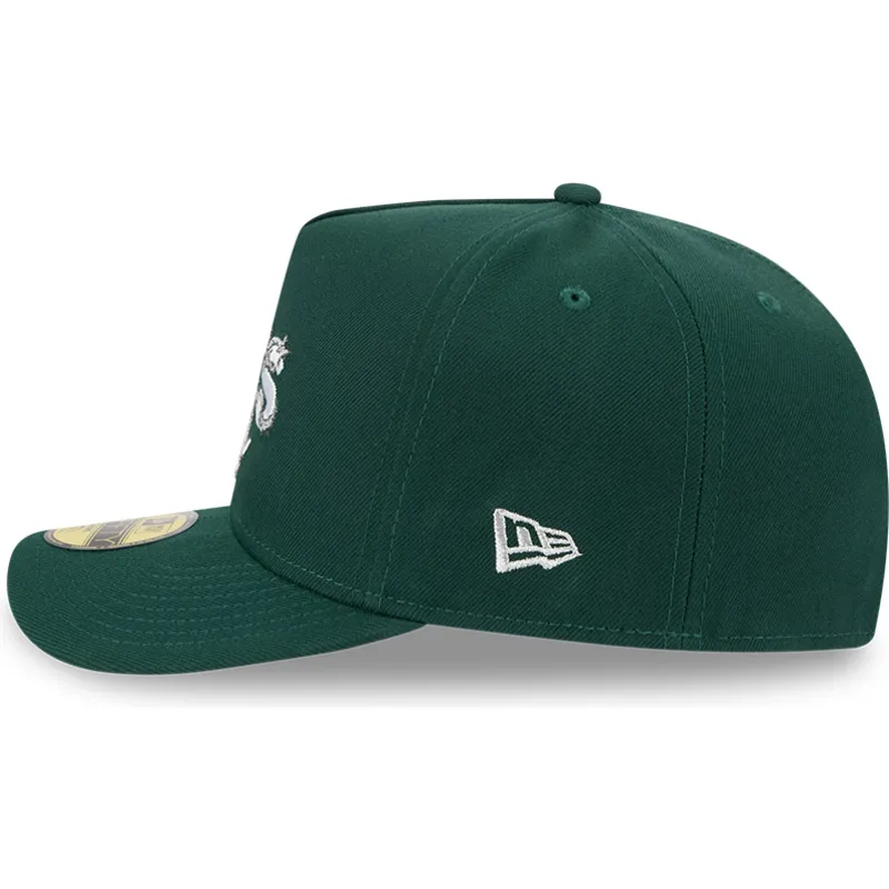 zielona-dopasowana-czapka-z-zakrzywionym-daszkiem-59fifty-a-frame-wired-oakland-athletics-mlb-new-era