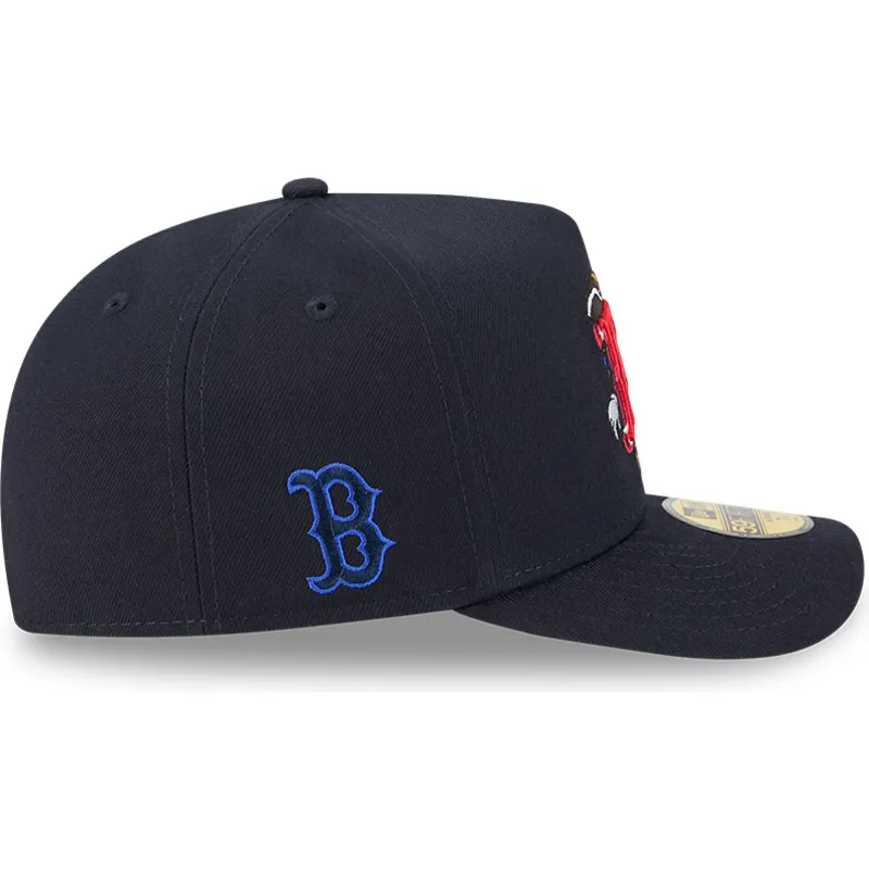 granatowa-zakrzywiona-czapka-dopasowana-59fifty-a-frame-cartoon-boston-red-sox-mlb-new-era