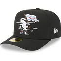 czarna-dopasowana-czapka-z-zakrzywionym-daszkiem-59fifty-a-frame-cartoon-chicago-white-sox-mlb-new-era