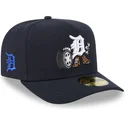 granatowa-zakrzywiona-czapka-dopasowana-59fifty-a-frame-cartoon-detroit-tigers-mlb-new-era