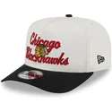 bezowo-czarna-czapka-z-zakrzywionym-daszkiem-snapback-9fifty-a-frame-chainstitch-chicago-blackhawks-nhl-od-new-era