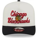 czapka-z-daszkiem-bezowo-czarna-snapback-9fifty-a-frame-chainstitch-chicago-blackhawks-nhl-od-new-era