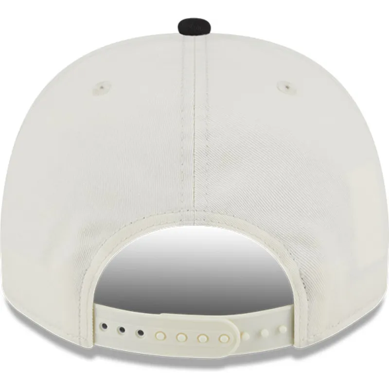 bezowo-czarna-zakrzywiona-czapka-snapback-9fifty-a-frame-chainstitch-chicago-blackhawks-nhl-new-era