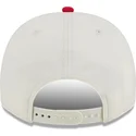 bezowo-czerwona-czapka-z-daszkiem-snapback-9fifty-a-frame-chainstitch-detroit-red-wings-nhl-od-new-era