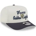 bezowo-szara-czapka-z-zakrzywionym-daszkiem-snapback-9fifty-a-frame-chainstitch-vegas-golden-knights-nhl-od-new-era