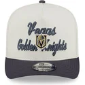bezowo-szara-czapka-z-daszkiem-snapback-9fifty-a-frame-chainstitch-vegas-golden-knights-nhl-od-new-era