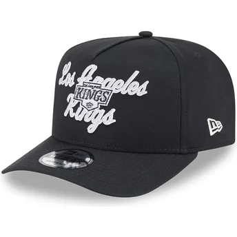 Czarna zakrzywiona czapka snapback 9FIFTY A Frame Chainstitch Los Angeles Kings NHL New Era