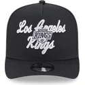 czarna-zakrzywiona-czapka-snapback-9fifty-a-frame-chainstitch-los-angeles-kings-nhl-new-era