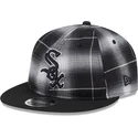 czarna-plaska-czapka-snapback-9fifty-retro-crown-plaid-chicago-white-sox-mlb-new-era