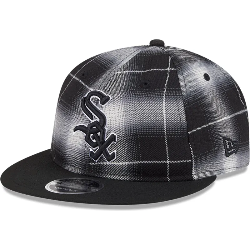 czarna-plaska-czapka-snapback-9fifty-retro-crown-plaid-chicago-white-sox-mlb-new-era