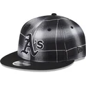 czarna-czapka-z-daszkiem-snapback-9fifty-retro-crown-plaid-oakland-athletics-mlb-marki-new-era