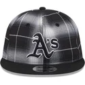 czarna-plaska-czapka-snapback-9fifty-retro-crown-plaid-oakland-athletics-mlb-new-era