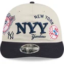 bezowa-i-granatowa-czapka-z-zakrzywionym-daszkiem-snapback-9fifty-retro-crown-scatter-new-york-yankees-mlb-new-era