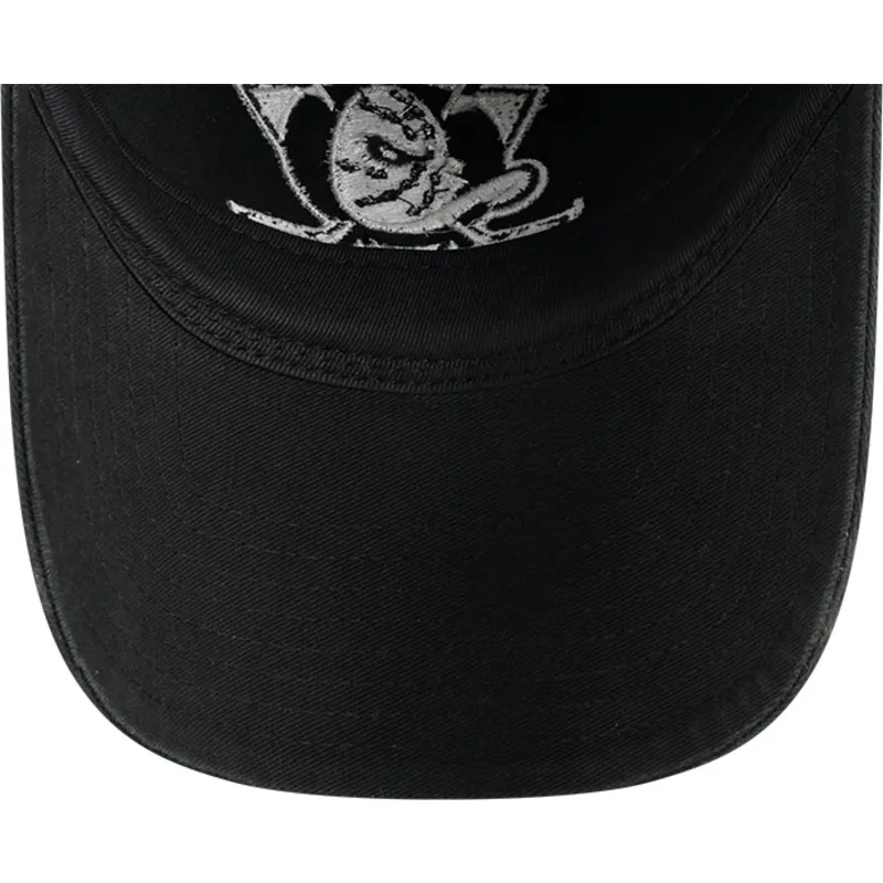 czarna-regulowana-czapka-z-zakrzywionym-daszkiem-9twenty-stamp-anaheim-ducks-nhl-new-era