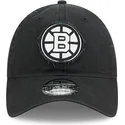czarna-regulowana-czapka-z-zakrzywionym-daszkiem-9twenty-stamp-boston-bruins-nhl-new-era