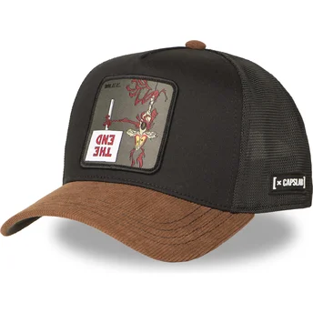 Czarna i brązowa czapka trucker Coyote LOO12 WI2 Looney Tunes od Capslab
