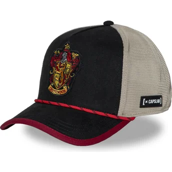 Czapka trucker czarna i beżowa Gryffindor HP3 GRY Harry Potter od Capslab