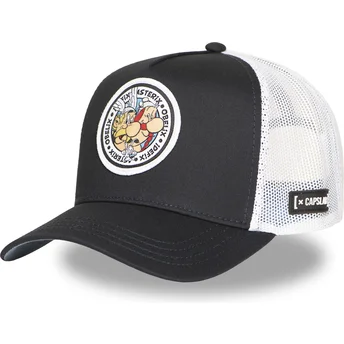 Czapka trucker czarno-biała Asteriks, Obeliks i Idefix AST2 CRW Asteriks Gal od Capslab