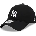 czarna-regulowana-czapka-z-zakrzywionym-daszkiem-9twenty-merino-wool-yarn-new-york-yankees-mlb-new-era