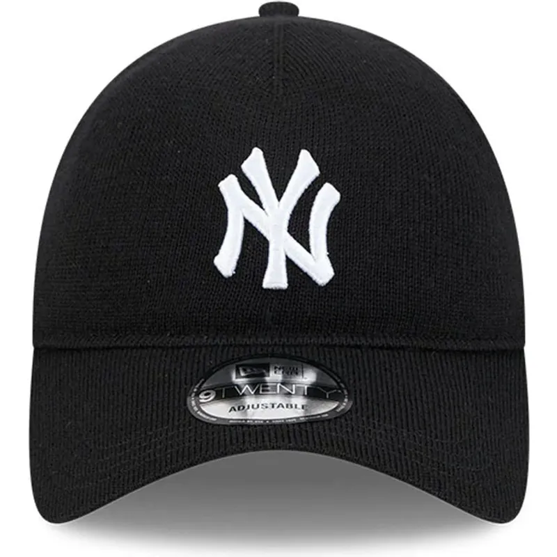 czarna-zakrzywiona-czapka-regulowana-9twenty-merino-wool-yarn-new-york-yankees-mlb-new-era