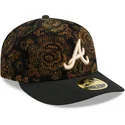 czarna-czapka-z-zakrzywionym-daszkiem-59fifty-low-profile-floral-cord-three-looms-printed-corduroy-atlanta-braves-mlb-od-new-era
