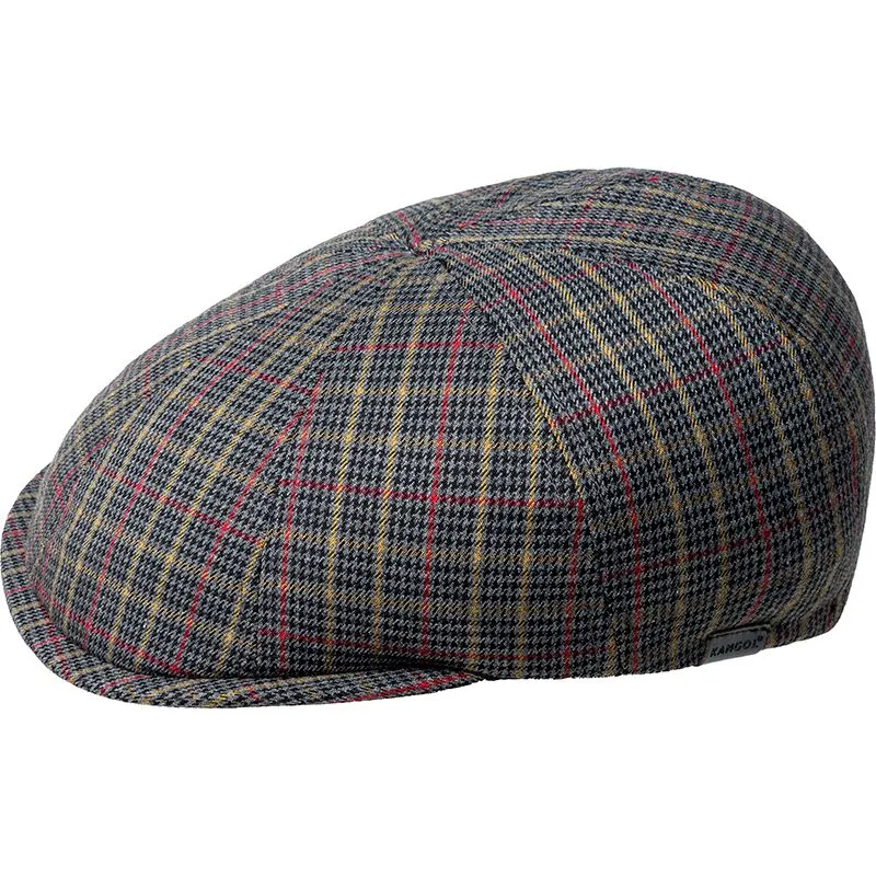 beret-szary-pattern-flexfit-grey-plaid-od-kangol
