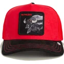 czapka-trucker-czerwona-i-czarna-z-bizonem-ruthless-buffalo-suede-the-farm-od-goorin-bros