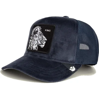 Goorin Bros. King Lion Velour The Farm Navy Blue Trucker Hat