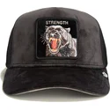 czarna-czapka-trucker-z-pantera-strength-panther-velour-the-farm-od-goorin-bros