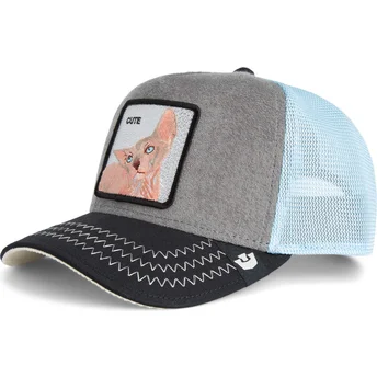 Czapka trucker wielokolorowa kot Cute Remix The Farm od Goorin Bros.