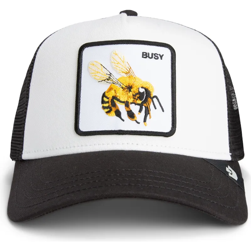 czapka-trucker-bialo-czarna-pszczola-the-busy-bee-sport-the-farm-od-goorin-bros