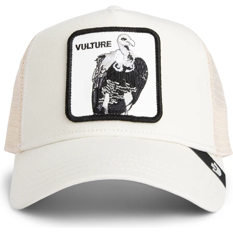 biala-czapka-trucker-z-sepem-vulture-grit-the-farm-od-goorin-bros