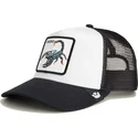 czapka-trucker-biala-i-czarna-skorpion-deadly-the-farm-od-goorin-bros