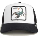 czapka-trucker-biala-i-czarna-skorpion-deadly-the-farm-od-goorin-bros