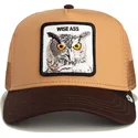 czapka-trucker-brazowa-sowa-wise-ass-the-farm-od-goorin-bros