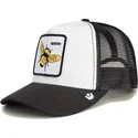 czapka-trucker-biala-i-czarna-dla-dziecka-pszczola-the-queen-mini-the-farm-od-goorin-bros