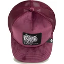 czapka-trucker-bordowa-tygrys-savage-tiger-velour-the-farm-od-goorin-bros