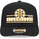 czarna-czapka-z-zakrzywionym-daszkiem-snapback-9seventy-stretch-snap-stated-boston-bruins-nhl-new-era